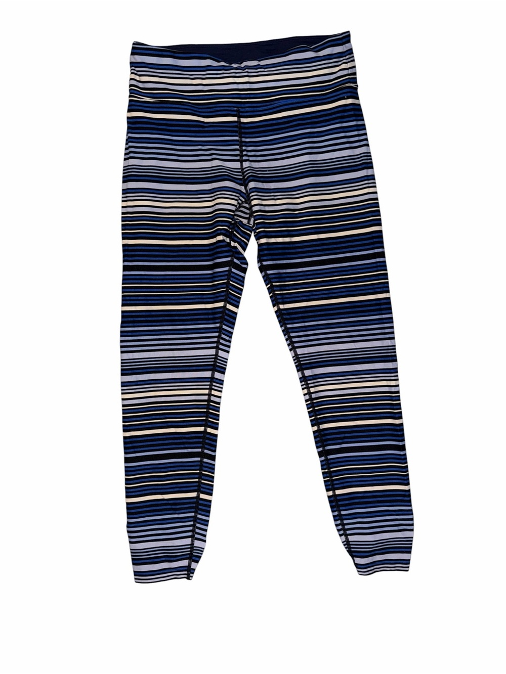 Calvin Klein NWOT Blue and White Striped Leggings